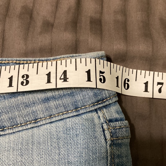 Awesome Gap Denim Blue Jeans 28 Regular Factory Distressed - Picture 5 of 9